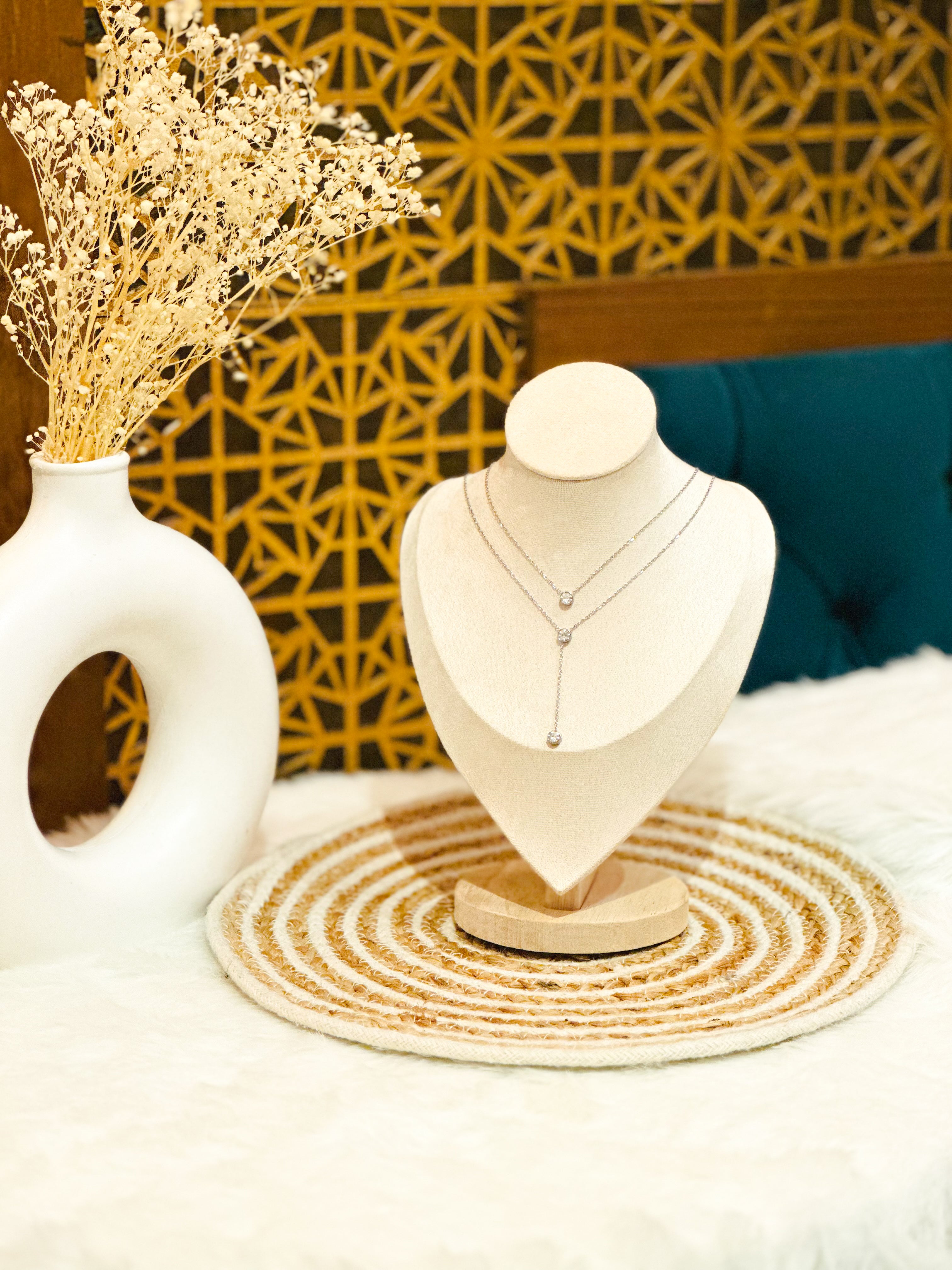 LAYERED GEM NECKLACE