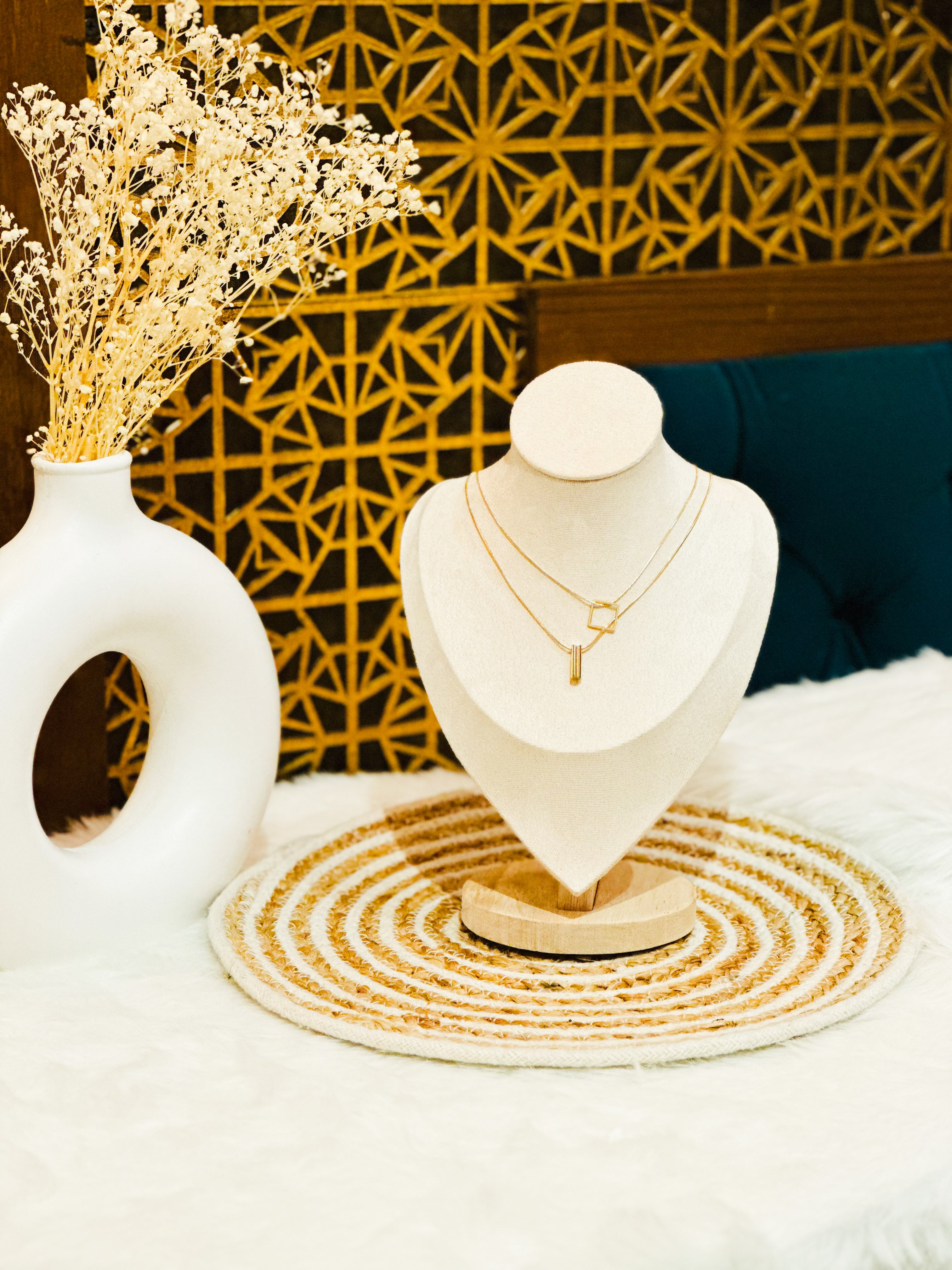 TWIN CHARM NECKLACE